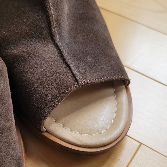 Suede Wedge Sandals - Picture 7 of 7